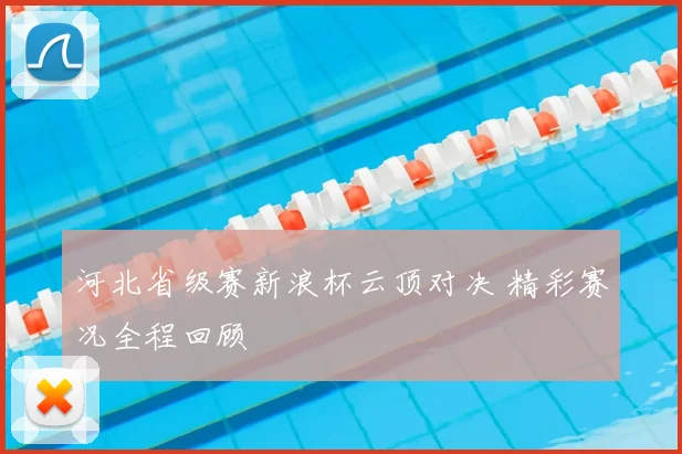 河北省级赛新浪杯云顶对决 精彩赛况全程回顾