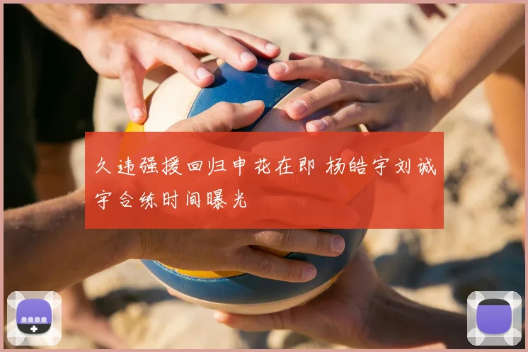 久违强援回归申花在即 杨皓宇刘诚宇合练时间曝光